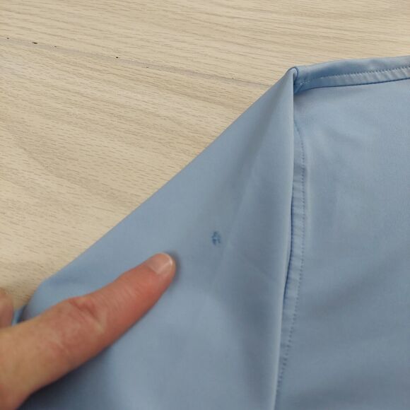 Peter Millar Summer Comfort‎ Golf Polo Shirt Mens XL Blue Hilton Head SC *Flaw* - Picture 5 of 9